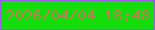 文字の大きさ：5、枠の色：985be1、背景の色：13de0c、文字の色：bd8050 無料ブログパーツのブログ時計