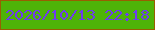 文字の大きさ：1、枠の色：985e01、背景の色：4eb308、文字の色：6f3bef 無料ブログパーツのブログ時計