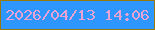 文字の大きさ：2、枠の色：98780a、背景の色：2d96ff、文字の色：e6a3d4 無料ブログパーツのブログ時計