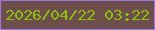 文字の大きさ：4、枠の色：987add、背景の色：6d4e4b、文字の色：8abf0a 無料ブログパーツのブログ時計