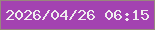 文字の大きさ：4、枠の色：98877d、背景の色：a342b1、文字の色：efecee 無料ブログパーツのブログ時計