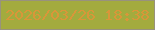 文字の大きさ：4、枠の色：98927d、背景の色：a3ab3e、文字の色：d99639 無料ブログパーツのブログ時計