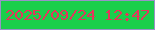文字の大きさ：3、枠の色：9892c8、背景の色：1acf4b、文字の色：e4365c 無料ブログパーツのブログ時計