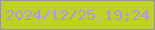 文字の大きさ：4、枠の色：989494、背景の色：bdd224、文字の色：b690fb 無料ブログパーツのブログ時計