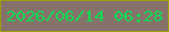 文字の大きさ：3、枠の色：98a20e、背景の色：86726a、文字の色：0eda54 無料ブログパーツのブログ時計