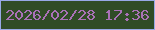 文字の大きさ：3、枠の色：98a9e7、背景の色：304c26、文字の色：aa71b7 無料ブログパーツのブログ時計