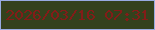 文字の大きさ：5、枠の色：98abe2、背景の色：34411d、文字の色：831c18 無料ブログパーツのブログ時計