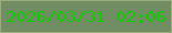 文字の大きさ：3、枠の色：98ac7e、背景の色：728c63、文字の色：0ccd00 無料ブログパーツのブログ時計