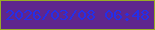 文字の大きさ：5、枠の色：98ad25、背景の色：5f268d、文字の色：242ee9 無料ブログパーツのブログ時計