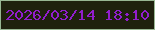 文字の大きさ：4、枠の色：98b792、背景の色：1f210d、文字の色：911ecd 無料ブログパーツのブログ時計