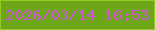文字の大きさ：2、枠の色：98c823、背景の色：6da618、文字の色：d256dc 無料ブログパーツのブログ時計