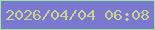 文字の大きさ：1、枠の色：98e79e、背景の色：7b78cf、文字の色：c9d58d 無料ブログパーツのブログ時計
