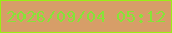 文字の大きさ：5、枠の色：98ef14、背景の色：d79e68、文字の色：86e437 無料ブログパーツのブログ時計