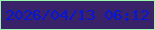 文字の大きさ：3、枠の色：98f9ad、背景の色：392268、文字の色：0417d8 無料ブログパーツのブログ時計