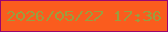 文字の大きさ：5、枠の色：990472、背景の色：fa5c1e、文字の色：9a9e3f 無料ブログパーツのブログ時計