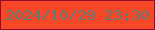 文字の大きさ：2、枠の色：99092e、背景の色：f64726、文字の色：627976 無料ブログパーツのブログ時計