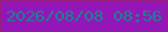 文字の大きさ：4、枠の色：991d7a、背景の色：9416b9、文字の色：18858c 無料ブログパーツのブログ時計