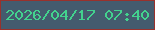 文字の大きさ：4、枠の色：99312c、背景の色：445b6e、文字の色：43d28e 無料ブログパーツのブログ時計