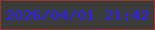 文字の大きさ：2、枠の色：99332d、背景の色：393c37、文字の色：2c1bfc 無料ブログパーツのブログ時計