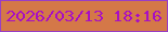 文字の大きさ：2、枠の色：993ec5、背景の色：d47848、文字の色：a80ec4 無料ブログパーツのブログ時計
