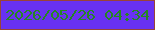 文字の大きさ：2、枠の色：994338、背景の色：6831f2、文字の色：268525 無料ブログパーツのブログ時計