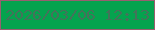 文字の大きさ：4、枠の色：995e6f、背景の色：05a34e、文字の色：44735a 無料ブログパーツのブログ時計