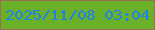 文字の大きさ：2、枠の色：996f50、背景の色：6bb029、文字の色：1e82eb 無料ブログパーツのブログ時計