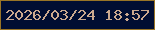 文字の大きさ：4、枠の色：997426、背景の色：010d32、文字の色：cca98f 無料ブログパーツのブログ時計