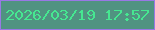 文字の大きさ：4、枠の色：9978e4、背景の色：509381、文字の色：46e791 無料ブログパーツのブログ時計