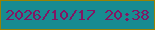 文字の大きさ：2、枠の色：998103、背景の色：188b91、文字の色：831563 無料ブログパーツのブログ時計