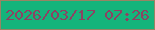 文字の大きさ：5、枠の色：998463、背景の色：15b47b、文字の色：8d4263 無料ブログパーツのブログ時計