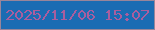 文字の大きさ：3、枠の色：99859a、背景の色：1b6cb3、文字の色：a95e9e 無料ブログパーツのブログ時計