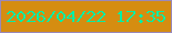 文字の大きさ：4、枠の色：9988b9、背景の色：d58d11、文字の色：02eea6 無料ブログパーツのブログ時計