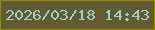 文字の大きさ：4、枠の色：998c02、背景の色：625b32、文字の色：9cd1c8 無料ブログパーツのブログ時計