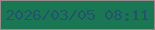 文字の大きさ：1、枠の色：998c88、背景の色：1b7653、文字の色：21556e 無料ブログパーツのブログ時計