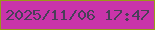 文字の大きさ：3、枠の色：999a18、背景の色：c934aa、文字の色：493f59 無料ブログパーツのブログ時計