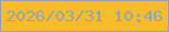 文字の大きさ：1、枠の色：999ab5、背景の色：f8bb2a、文字の色：8ea8b0 無料ブログパーツのブログ時計