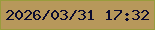 文字の大きさ：3、枠の色：999c3c、背景の色：b7985b、文字の色：0a0a2f 無料ブログパーツのブログ時計