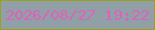 文字の大きさ：5、枠の色：99a21a、背景の色：91a0a7、文字の色：de62bb 無料ブログパーツのブログ時計