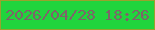 文字の大きさ：1、枠の色：99a22d、背景の色：21d43d、文字の色：7e6369 無料ブログパーツのブログ時計