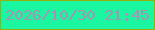 文字の大きさ：2、枠の色：99ae0a、背景の色：1bf7a0、文字の色：aa90b4 無料ブログパーツのブログ時計