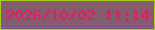 文字の大きさ：3、枠の色：99d411、背景の色：865b6d、文字の色：eb1665 無料ブログパーツのブログ時計