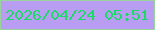 文字の大きさ：2、枠の色：99d49d、背景の色：b89df2、文字の色：1dd965 無料ブログパーツのブログ時計