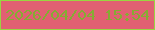 文字の大きさ：1、枠の色：99d541、背景の色：e16072、文字の色：85ac33 無料ブログパーツのブログ時計