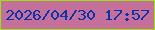 文字の大きさ：1、枠の色：99e20f、背景の色：c5709a、文字の色：0733ac 無料ブログパーツのブログ時計