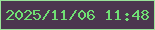 文字の大きさ：2、枠の色：99e399、背景の色：4c364f、文字の色：70df74 無料ブログパーツのブログ時計
