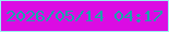 文字の大きさ：3、枠の色：99f1f3、背景の色：db0ce3、文字の色：1da2ac 無料ブログパーツのブログ時計
