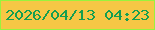 文字の大きさ：1、枠の色：99f33d、背景の色：f6c745、文字の色：159e51 無料ブログパーツのブログ時計