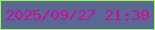 文字の大きさ：2、枠の色：99ff3f、背景の色：5b6896、文字の色：cb0d9c 無料ブログパーツのブログ時計