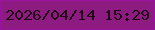 文字の大きさ：2、枠の色：9a13a0、背景の色：8e1b81、文字の色：220416 無料ブログパーツのブログ時計